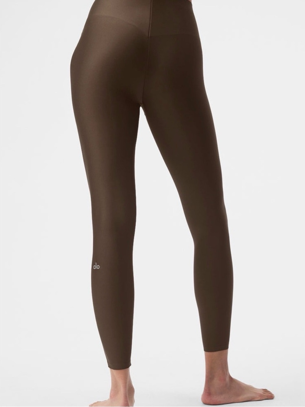 High-Rise Women's Leggings in Dark Brown